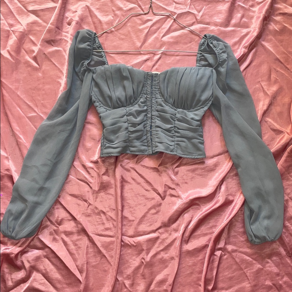 Windsor Powder Blue Crop Top 🩵 - Picture 2 of 2